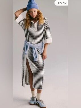 Free People Jackson Rugby Polo Dress